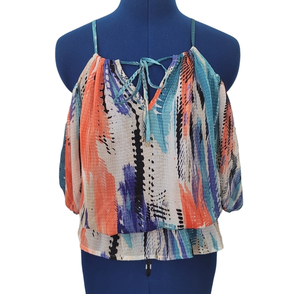 GUESS Katie cold shoulder blouse - Picture 3 of 8